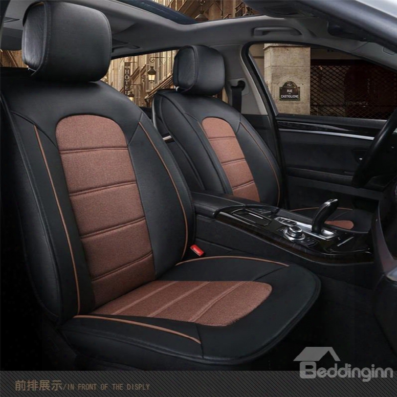 Sleek And Modern Design Dual Color Universal Fit Car Seat Covers