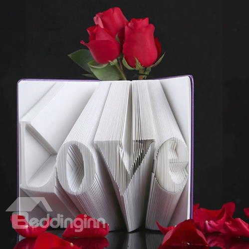 Amazing Exquisite Love Shaped Book Folding Diy Gift