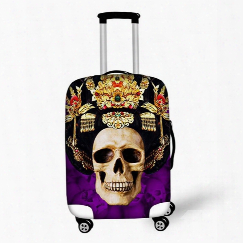 Creative Skull Queen Pattern 3d Painted Luggage Cover
