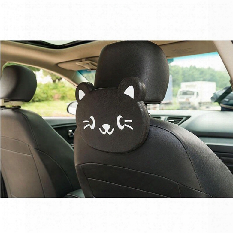 Cute Cartoon Themed Kitty Face Seat Back Drink Holder For Kids (single)