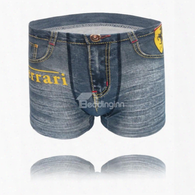 Distress Crafts Fashion Old 3d Jeans Style Design Cost-effective Creative Man Briefs