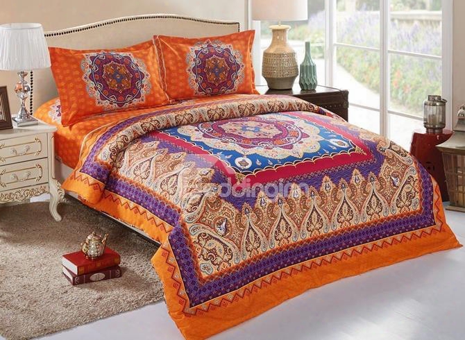 Exotic Style Noble Polyester 4-piece Duvet Cover Sets