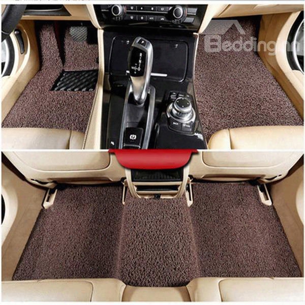 Fashional Cool Solid Popular Dirt Slip Texture Thicken Dedicated Car Carpet
