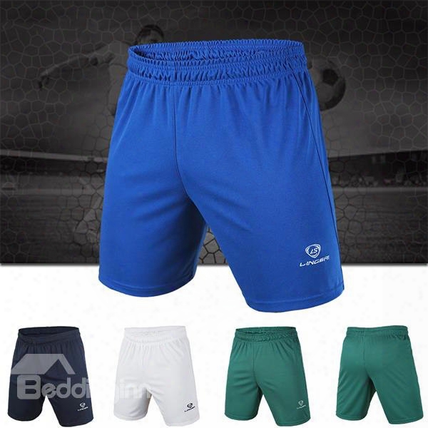 Male Solid Color Outdoor Breathable Quick-dry Cycling Shorts