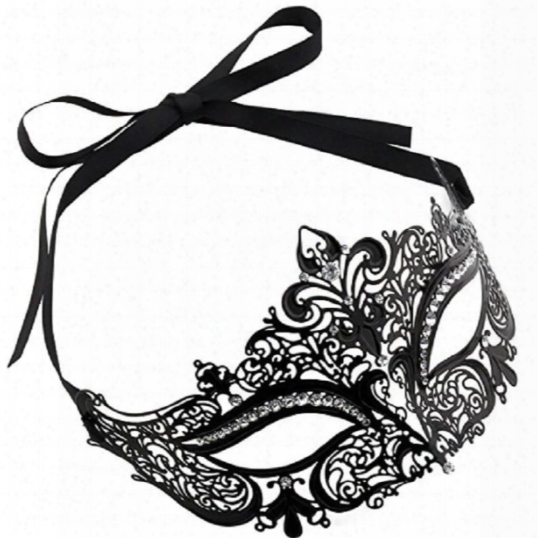 Masquerade Mask Shiyn Metal Pretty Party Evening Prom Disguise
