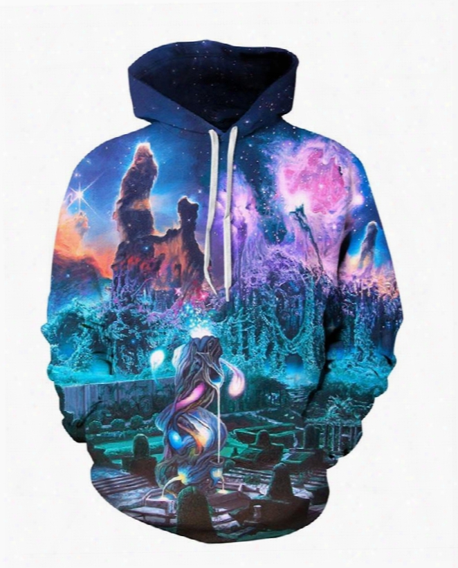 Myth Dream Wonderland 3d Pattern Soft Personalized Couple Long Sleeve Hoodie