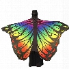 Womenâ€™s Swimsuit Colorful Bikini Beach Cover Ups Butterfly Wings Pattern Chiffon