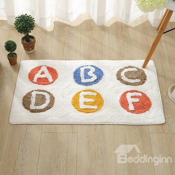 Simple Letter Pattern Home Decorative Doormat