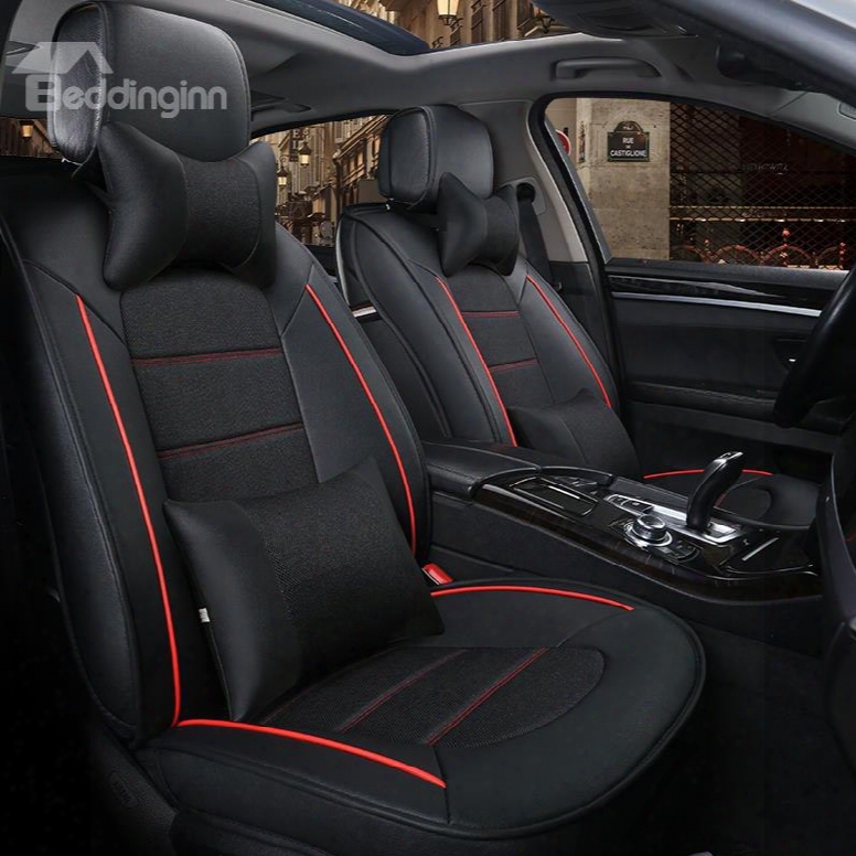 Sleek And Modern Design Dual Color With Pillows Universal Fit Cqr Seat Covers
