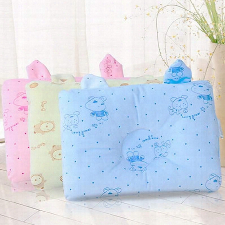 Softy Simple Design Three Colors Option Prevent Flat Head Babyp Illow