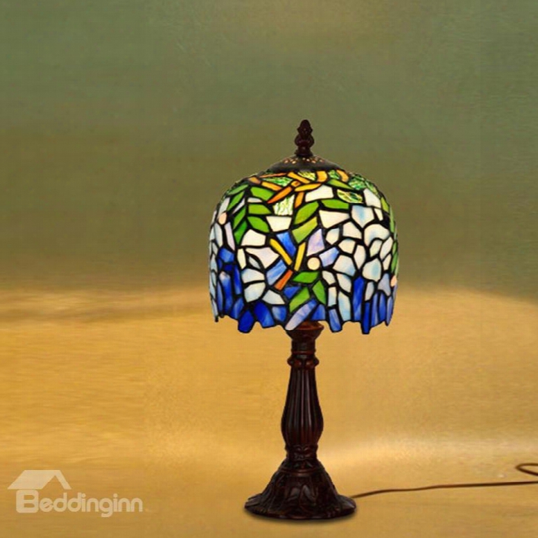 Wonderful Flowers Retro Style Bedroom And Study Room Reading Lamp Tiffany Lamp