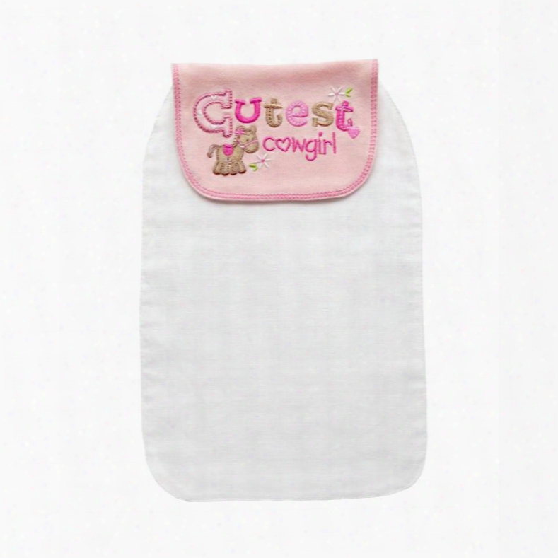 8*13in Cute Cow Printed Cotton Of A ~ Color Baby Sweatband/towel