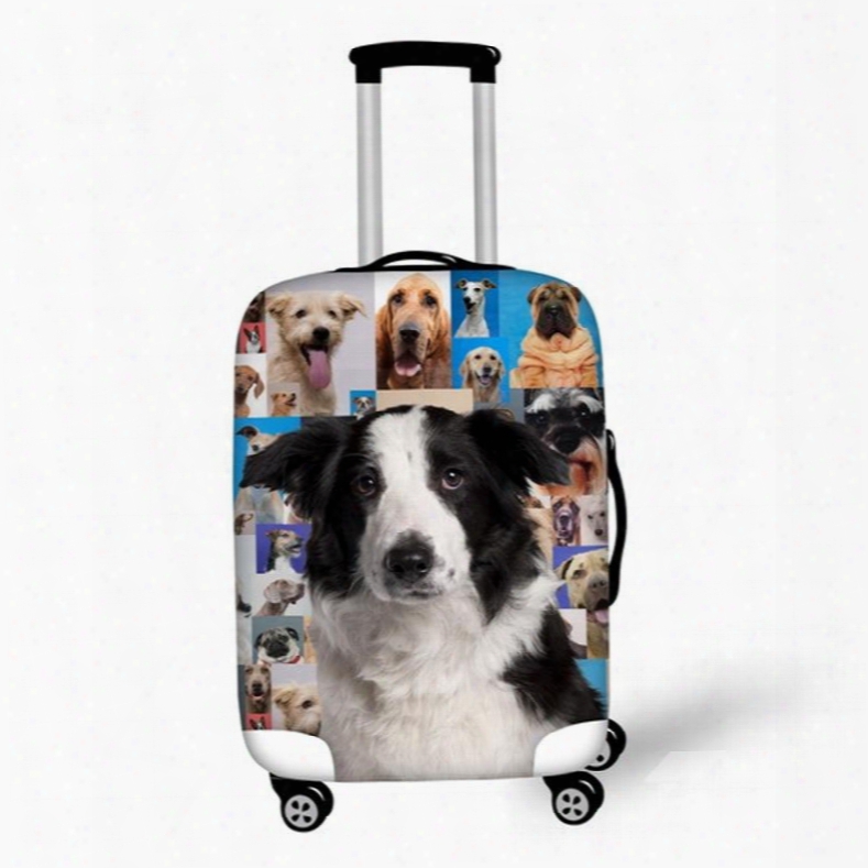 Adorable Kinds Of Dog Pattern 3d Painted Luggage Cover