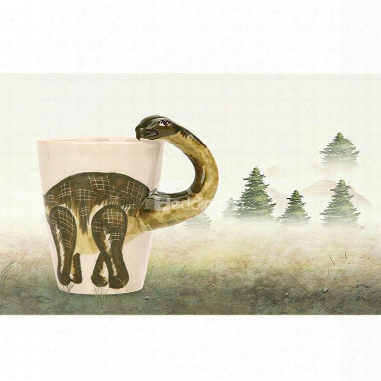 Creative And Lovely Style Ceramics Hand Painted Dinosaur Birthday Gift Cups And Mugs