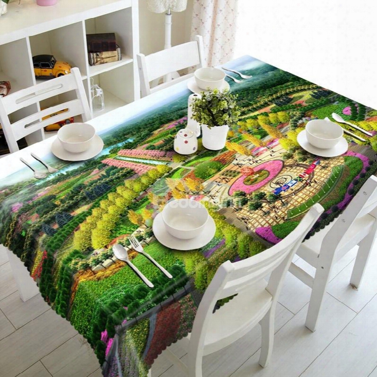 Delicate Forest Park Prints Dining Room Decoration 3d Tablecloth