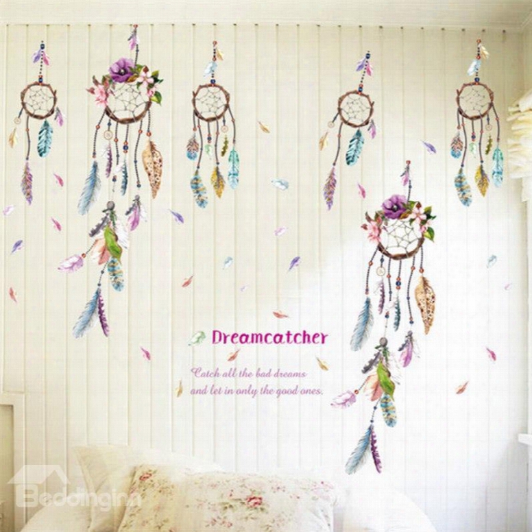 Durable Waterproof Dream Catchers Pvc Kids Room Wall Stickers