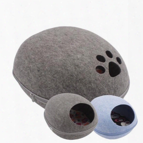 Egg Shape For Four Season Handcrafted Cat Cave Bed