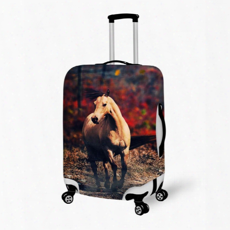 Elegant Running House Pattern 3d Painted Luggage Cover
