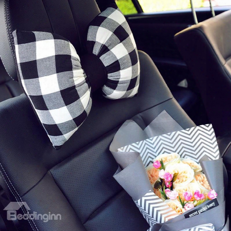 Fashion Bow Style Design Beautiful Car Headrest Pillow