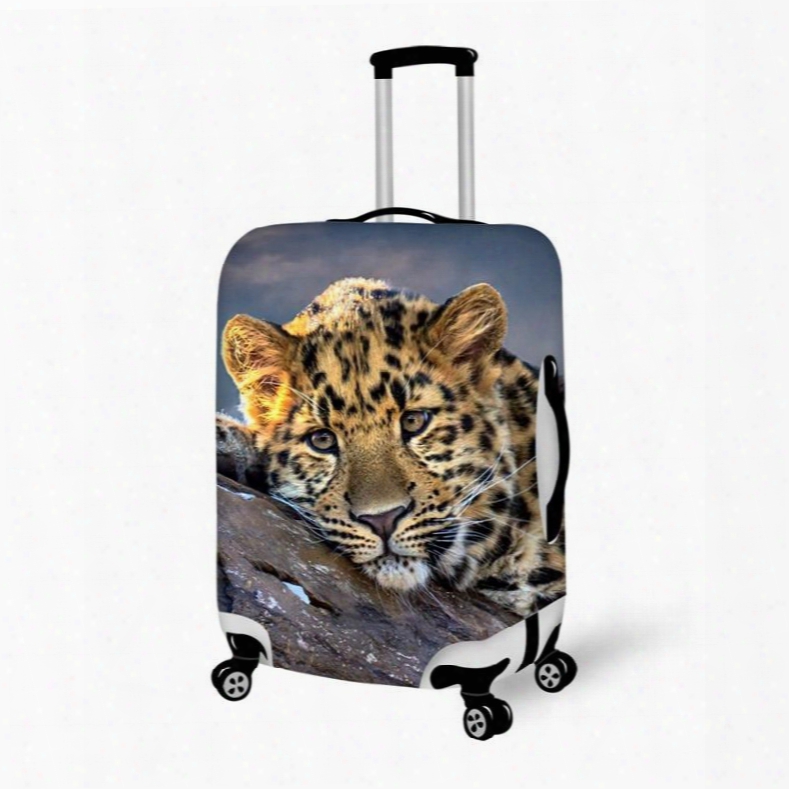 Fashion Leopard Pattern 3d Painted Luggage Cover