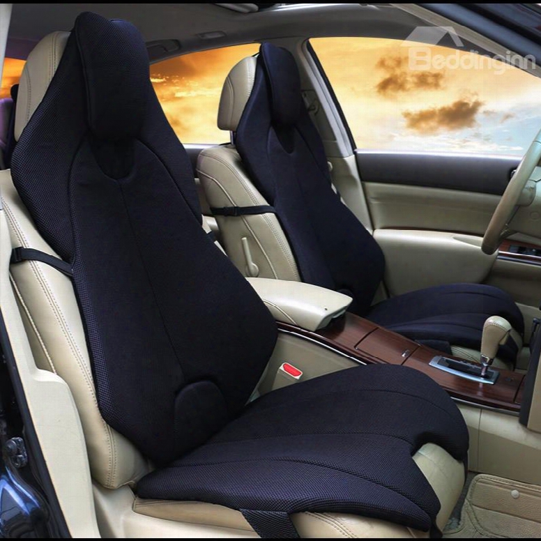 Futuristic Sports Car Style Black Universal Car Seat Covers