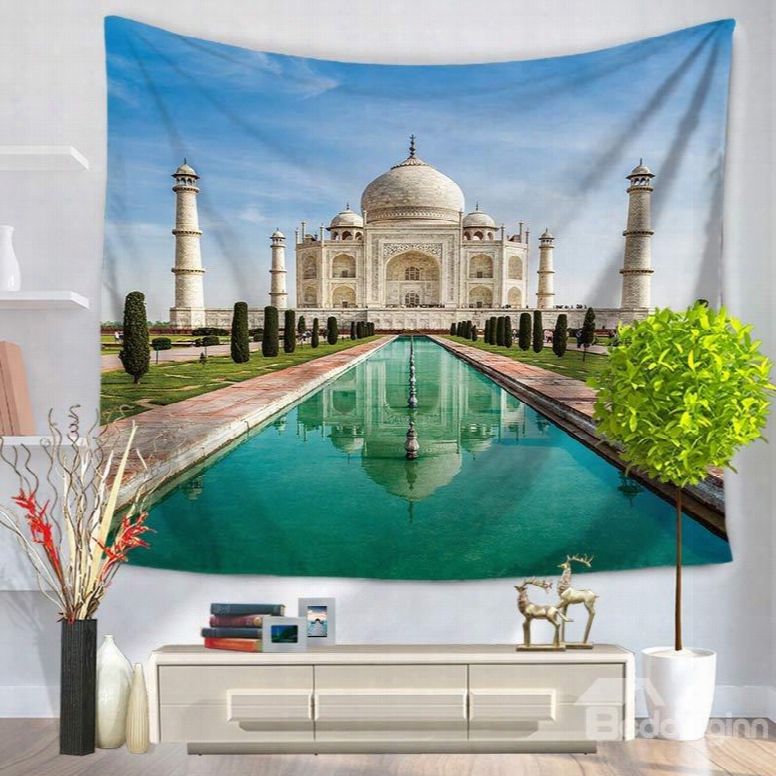 India Taj Mahal Famous Tourist Attractions Decorative Hanging Wall Tapestry