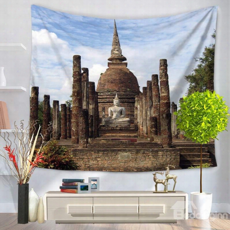 Indian Buddhism And Buddha€™s Figure Decorative Hanging Wall Tapestry