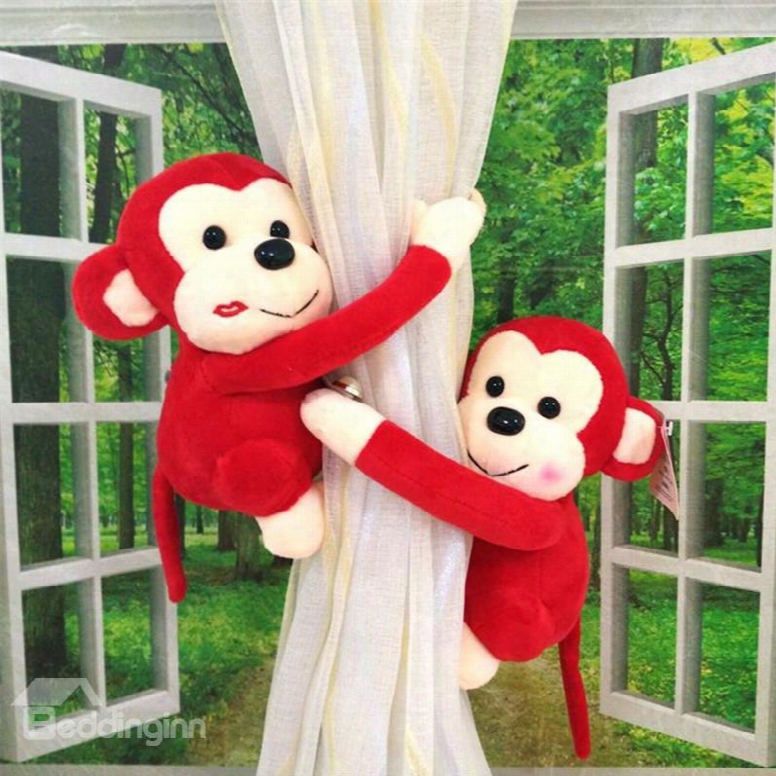 Lovely And Romantic Plush Cartoon Bears One Pair Curtain Tie Backs