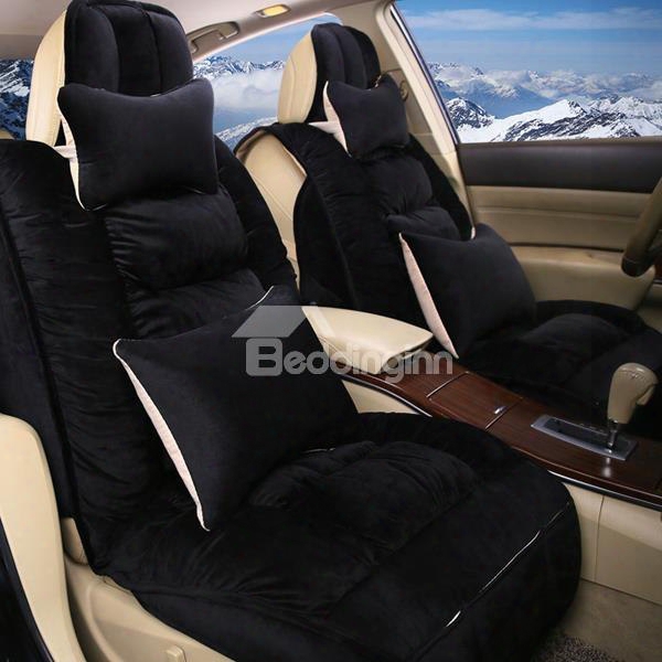 Most Comfortable And Warm Soft Flannel Material Universal Car Seat Cover