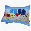 Beach and Sea Scenery Print 2-Piece Pillow Cases