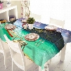 Fashion Mountain and Ocean Pattern 3D Tablecloth