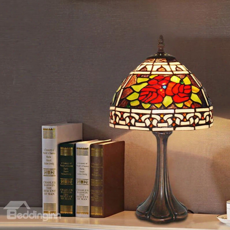 Retro And Classical Tiffany Table Lamp Bedroom And Li Ving Room Energy Saving Lamp