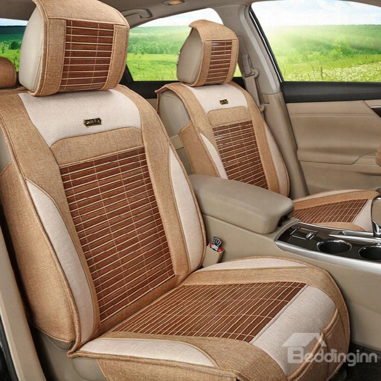 Sophisticated Technology Flax And Natural Fibers Durable In Use Car Seat Covers