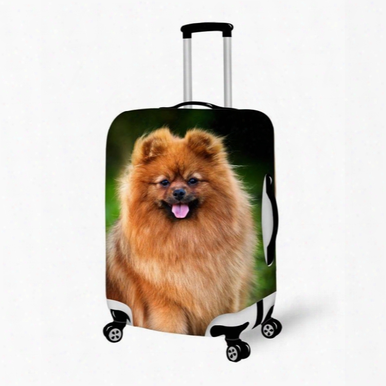 Adorable Puppy Pattern 3d Painted Luggage Cover