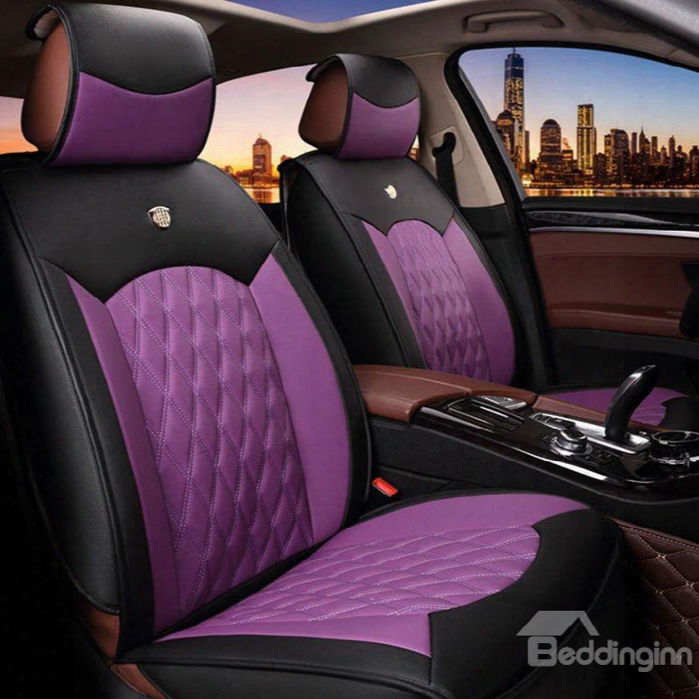 Beautiful Color Rubbing Genuine Leather Cost-effective Car Seat Cover