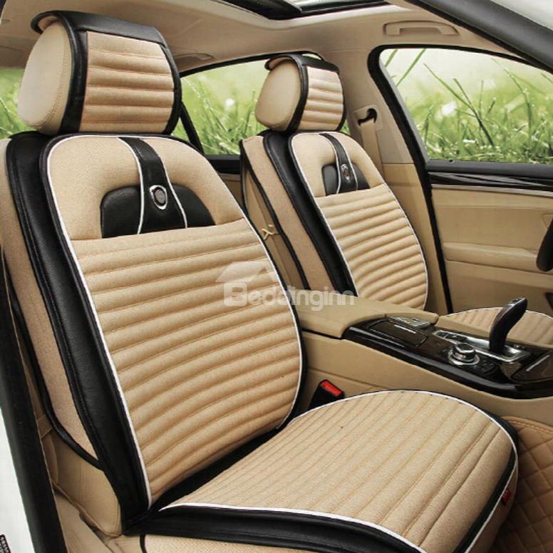 Blending Craft Rubbing Fashion Simple Design Durable Material Universal Five Car Seat Cover