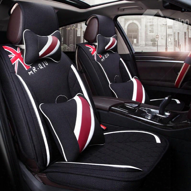 Br Itain Flag Pattern Bright Color Fashional Universal Car Seat Cover