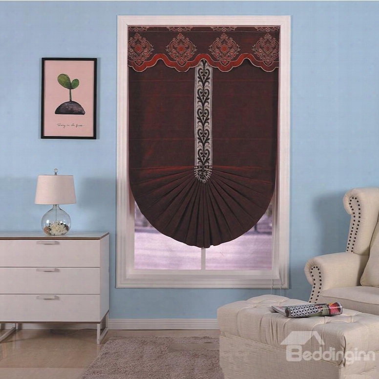 Delicate And Creative European Style Living Room Decorative Window Curtain Roman Shade