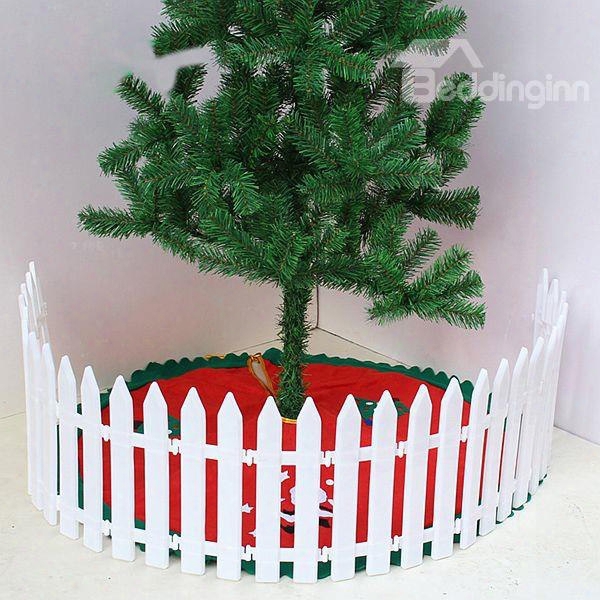 Exquisite Festival Christmas Tree Fence In White