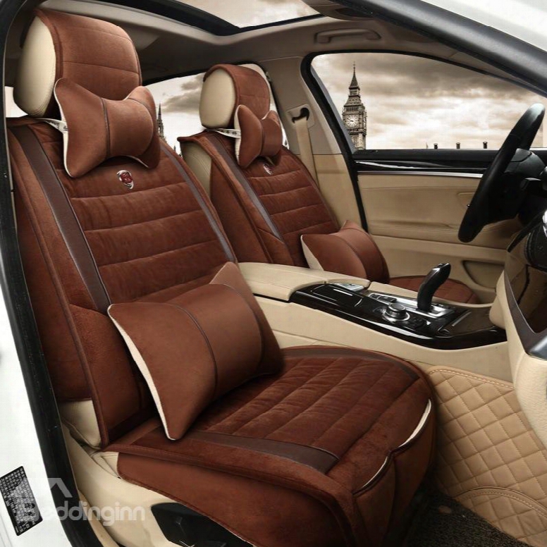 Luxurious Velvet Classic Colors Suede Universal Car Seat Cover