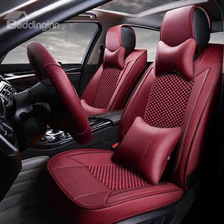 Modernistic Office Style With Breathable Woven Patterns Custom Fit Car Seat Covers