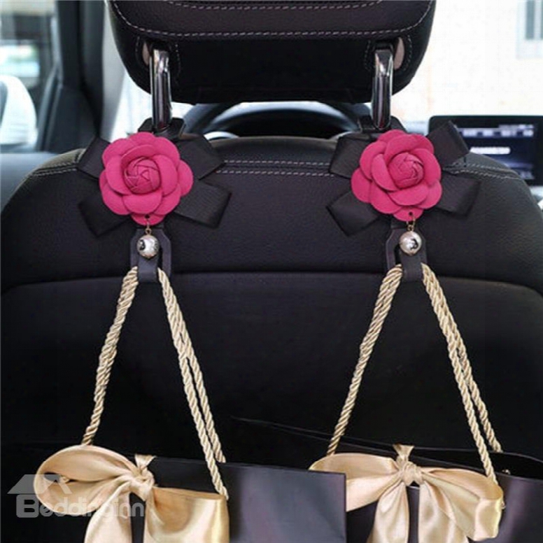 Necessities Girly And Practical 1pc Car Chair-back Hook