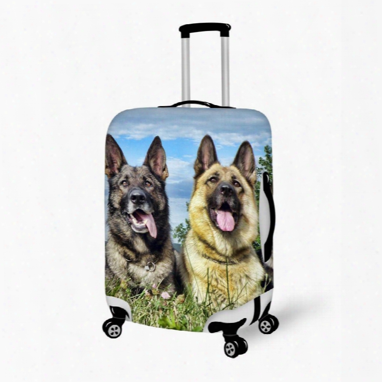 Popular Dog Pattern 3d Painted Luggage Cover