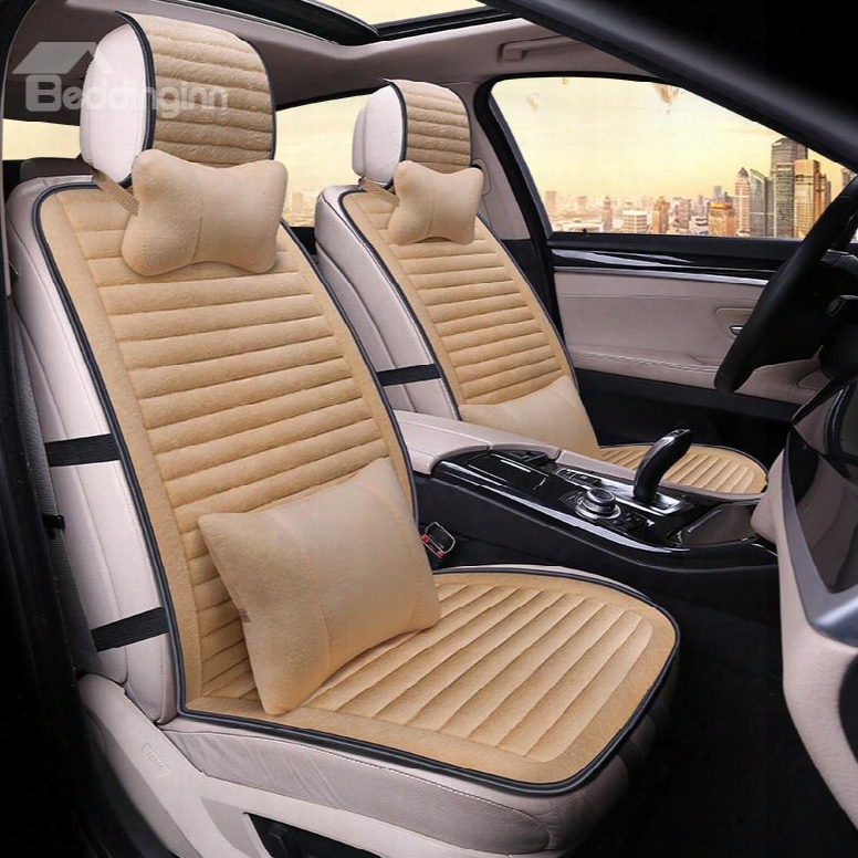Popular Pure Color Casual Design Texture Clear Universal Car Seat Covers