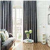 Thick Polyester 2 Panels Living Room and Bedroom Decorative and Blackout Curtain