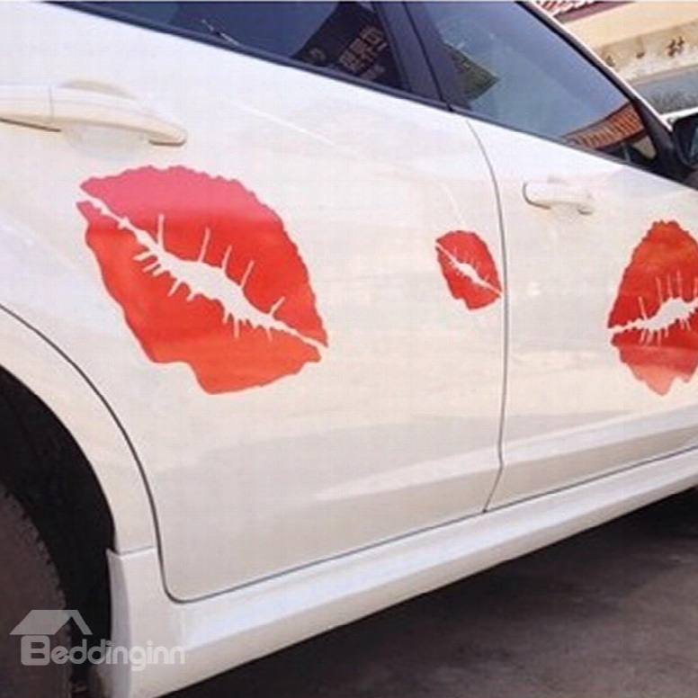 Red Lips Sexy Popular Fashion Car Sticker