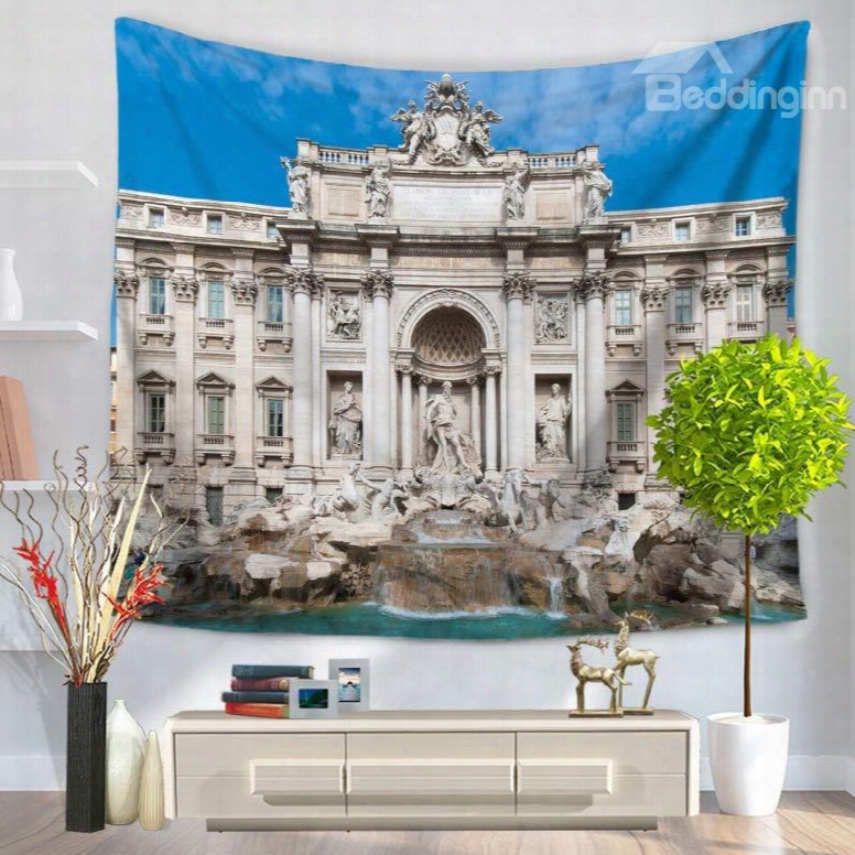 Romanf Ontana Of Trevi Palace Of Interest Decorative Hanging Wall Tapestry