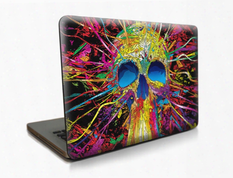 Skull Abstract Color Pattern Hard Plastic Cover For Macbook