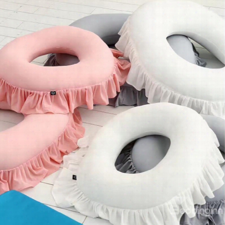 Swim Ring Shape Pink Blue Colorful High Quality Pillow