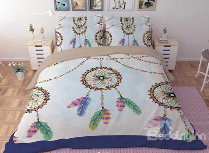 3d Mysterious Dream Catcher Printed Polyester 4-piece Bedding Sets/duvet Covers